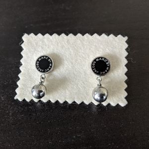 Marc by Marc Jacobs silver and black earrings